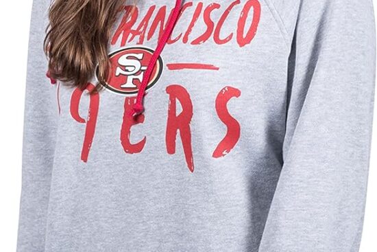 ultra game nfl womens super soft tie neck pullover hoodie sweatshirt review