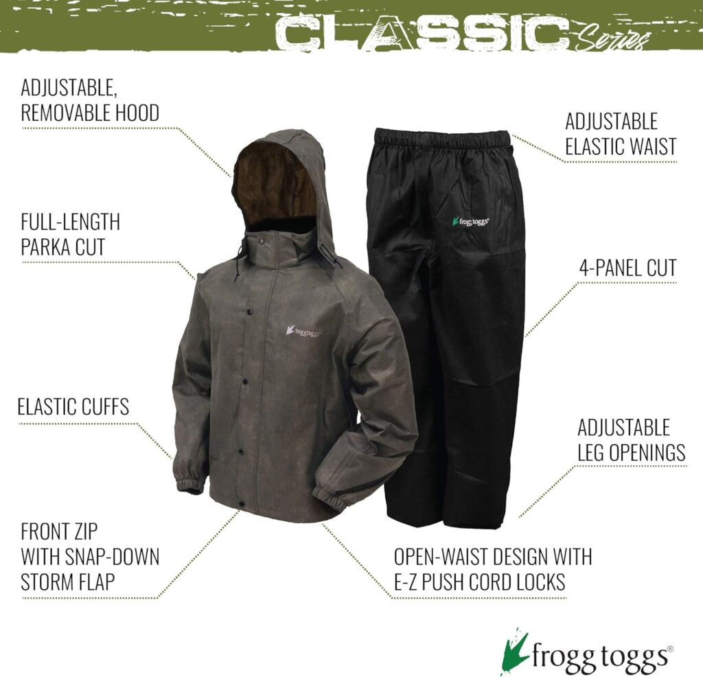 FROGG TOGGS Mens Classic All-Sport Waterproof Breathable Rain Suit