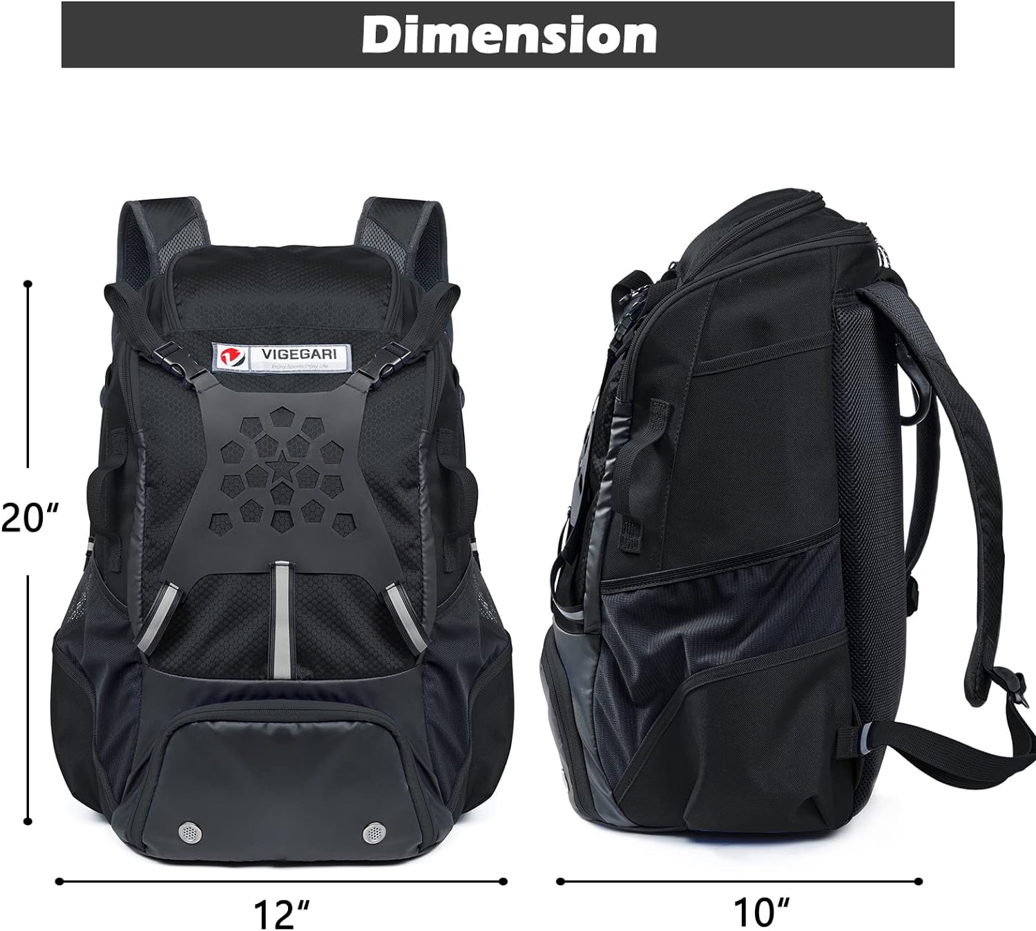 vigegari youth baseball bag baseball backpack for boysyouth adults bat bag softball bag t ball softball equipment access 4