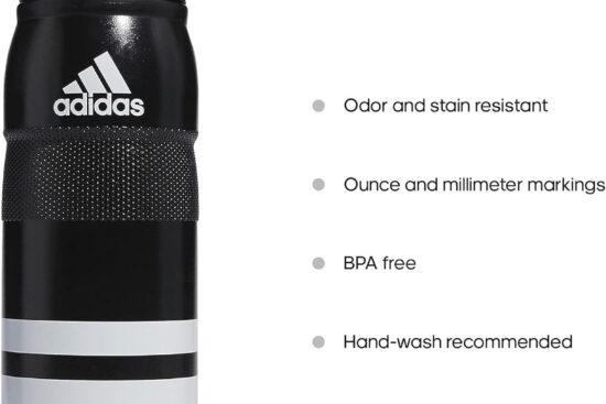 adidas 750 ml 28 oz stadium refillable plastic sport water bottle 4