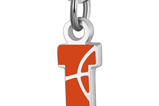 aiainagi basketball initial a z letter necklace for boys basketball charm pendant stainless steel silver chain 22 inch p 4